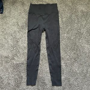 High-Waisted SculptKnit® Open Work Legging, Size Large, Short/25in Inseam, Black